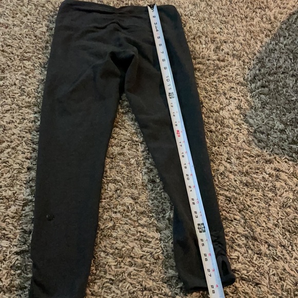 Lululemon sz 4 cropped ankle cutout leggings gym workout fitness stretchy tight - Picture 10 of 13